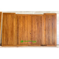 ประตูไม้สักบานคู่ รหัส DD253